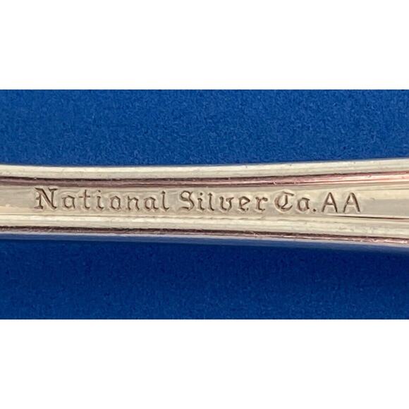 National Silver Company AA 7 1/2” Dinner Forks Flatware Set of 7 Vintage - Picture 9 of 15